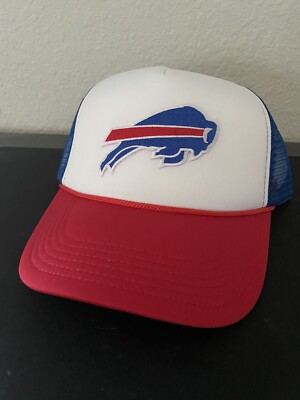 BUFFALO BILLS MAFIA CLASSIC RED WHITE BLUE SNAPBACK TRUCKER MESH