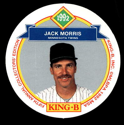 1992 King B Discs #18 Jack Morris