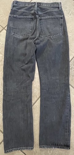Agolde 90’s Jeans Fade Black Size 25 Button Fly High Rise - Picture 4 of 10