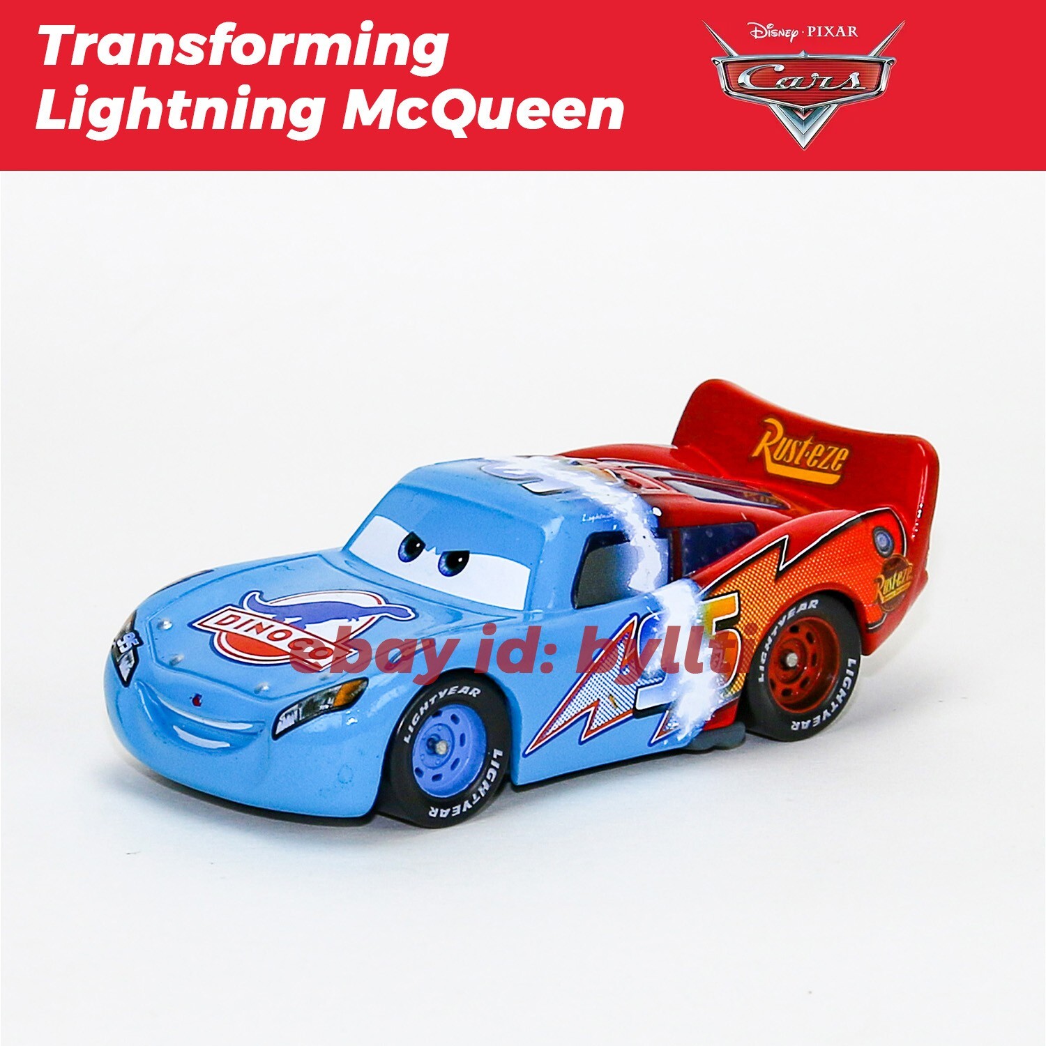 Mattel Disney Pixar Cars Transforming Lightning McQueen 1:55