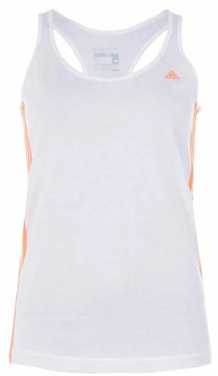 Ladies RACERBACK TOP Wicking SPORT Vest ADIDAS Essentials White T Shirt | L XL - Image 2 of 4