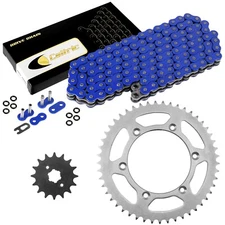 Blue O-Ring Drive Chain & Sprockets Kit for Yamaha TTR230 TT-R230 2005-2016