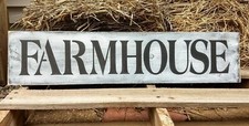 FARMHOUSE rustic farmhouse wood sign country distressed farmhouse sign large 32"