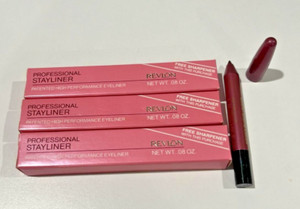 3 PCS OF REVLON PROFESSIONAL STAYLINER EYELINER BYZANTINA BURGUNDY *VINTAGE* NIB