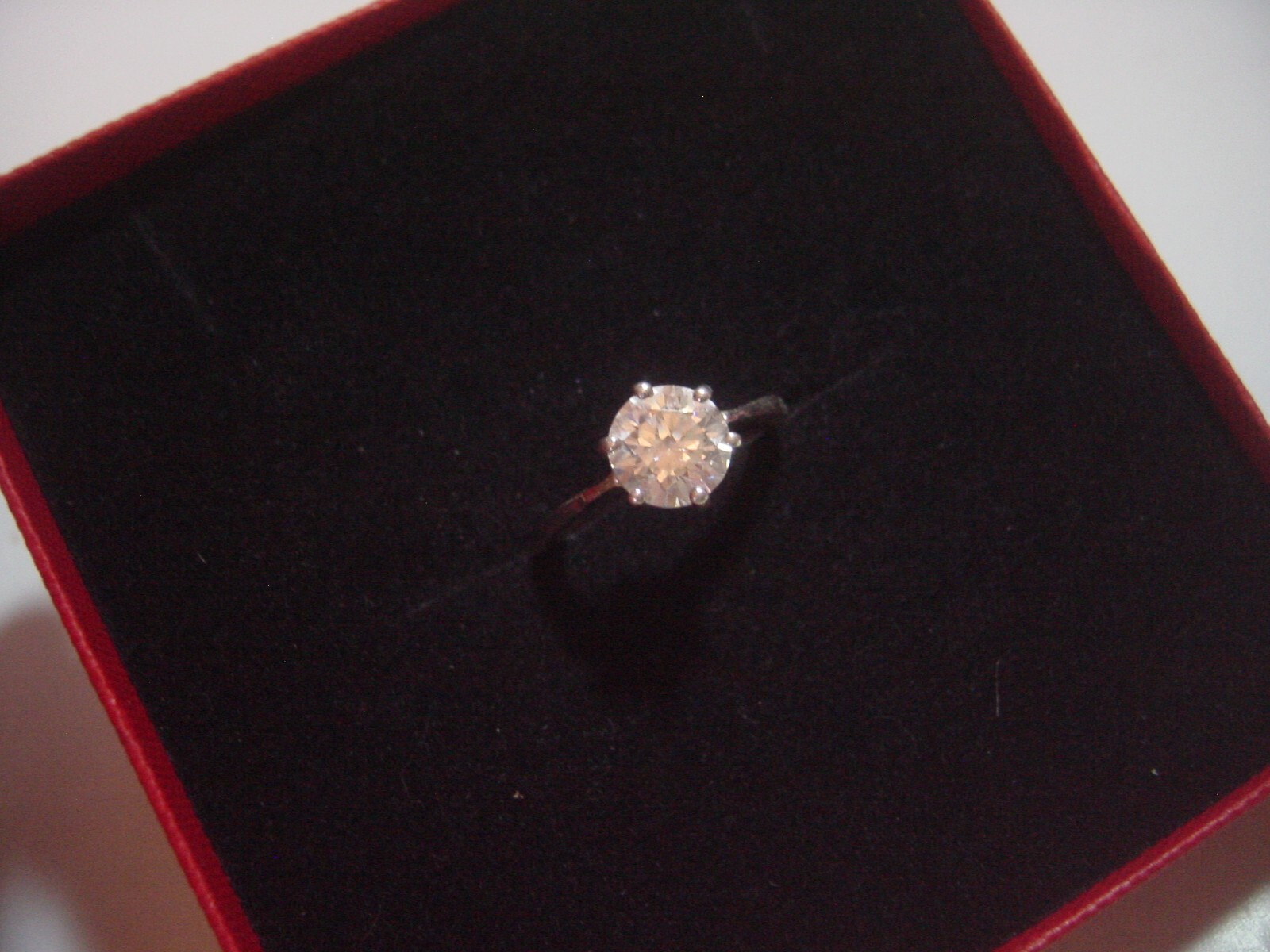 VINTAGE BEAUTIFUL SOLID SILVER RING-BIG SINGLE SP… - image 1