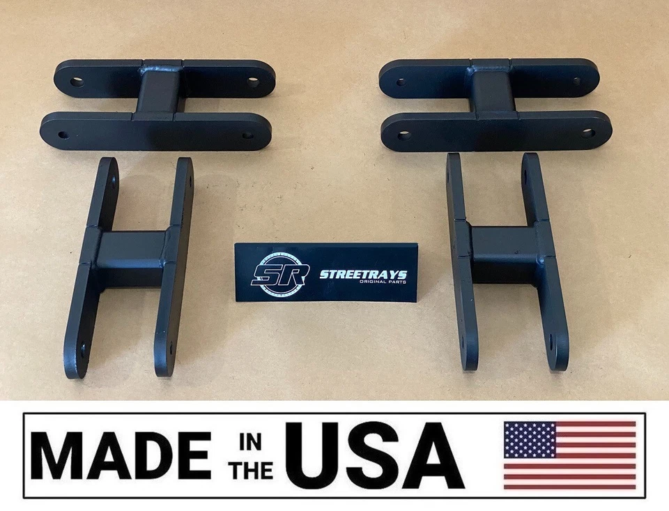 [SR] Kit de grilletes delanteros y traseros de 2" de elevación súper pesados PARA 86-95 Suzuki Samurai Foto 2 de 4