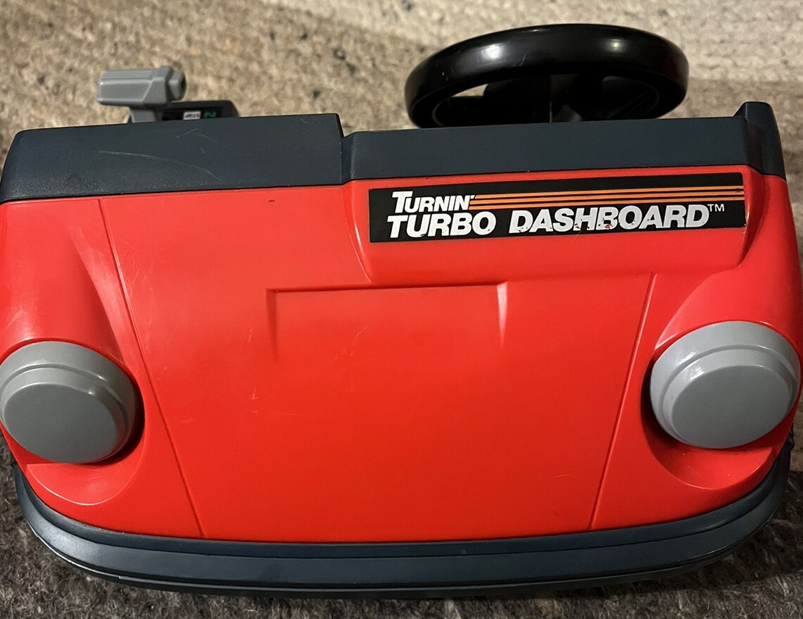 [ Lights Up Only}Tomy Turbo Racing Car Dashboard Game Toy Turnin 1983