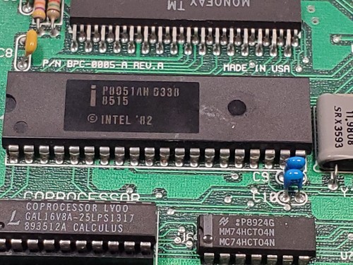 Vintage 1989 Calculus Inc Modem Board With Intel D87C64 Chip - Untested - Picture 2 of 7