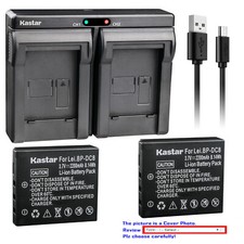 Kastar Battery Dual USB Charger for Leica BP-DC8 DC8E  Leica X1 Digital Camera