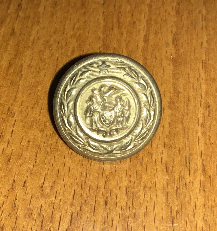 Very Nice & Rare Early Antique New York City Police Consolidation 25mm Button 