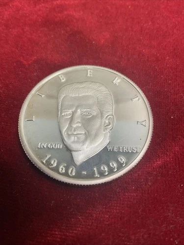 John F. Kennedy Jr. 1960-1999 1oz .999 Fine Silver Proof Round  Scarce With Cert