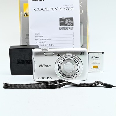 Nikon Coolpix S3700 Silver Exc+ Compact Digital Camera [Near Mint]
