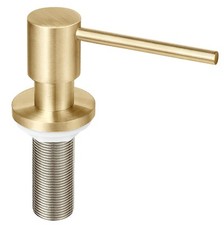 Brushed Gold All Brass Soap Dispenser for Kitchen Sink Deck Mounted Kitchen S...