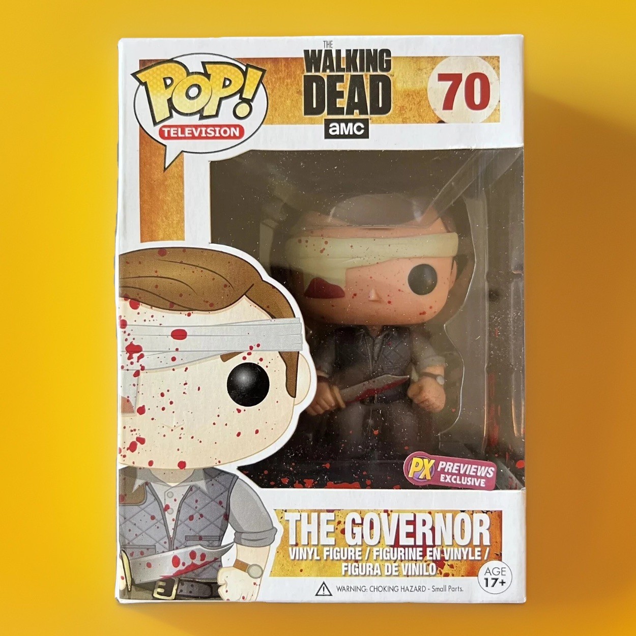[Unopened] Funko Pop The Governor 70 Bloody (Px Previews) Variant Nib Twd