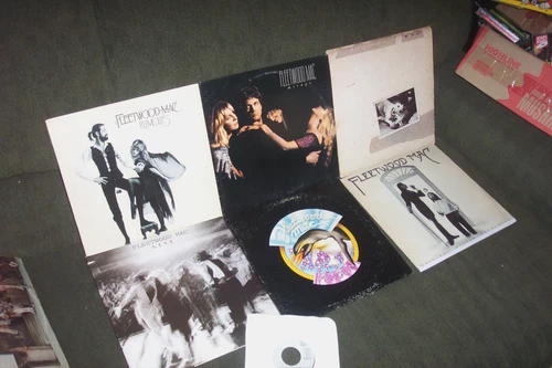 FLEETWOOD MAC 6 LP LOT w RUMOURS, S/T, MIRAGE, PENGUIN, TUSK, LIVE & DVD
