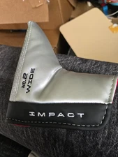 NEW Tommy Armour Impact No.2 Wide Putter Headcover Gray/Black Blade Head Cover
