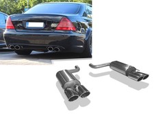 Fox Duplex Sportauspuff Mercedes S-Klasse Coupe CL215 2x115x85mm oval schr&auml;g