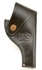US Smith & Wesson Victory Model Revolver Holster in Black Leather .38 Special