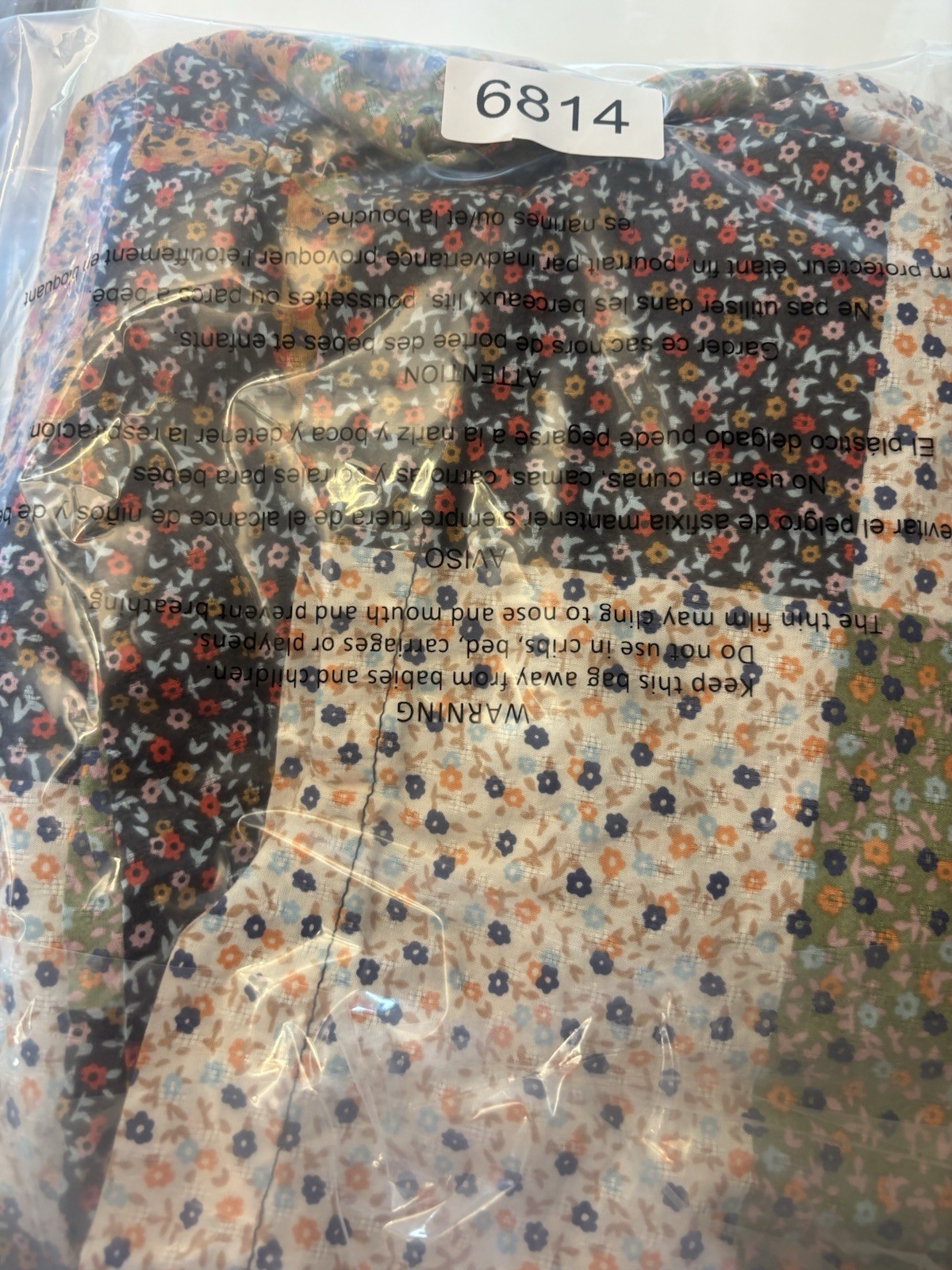 Universal Thread Dress Women’s M Patchwork Ditsy … - image 12