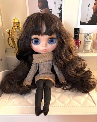Blythe Doll Clothes Outfit Custom OOAK 1/6 BJD Shiny Face White Skin Joint Body