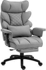 Dowinx Big and Tall Office Chair with Pocket Spring Cushion,High Back Computer G