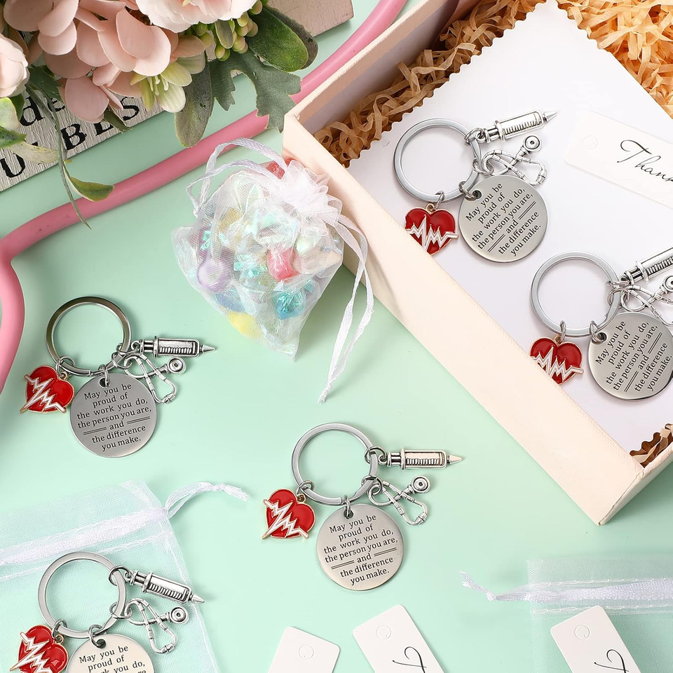 36 Pcs Nurse Gifts Nurse Keychain Nurse Week Gifts Employee ...