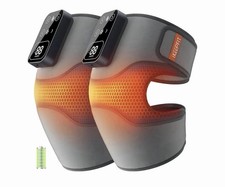 IKEEPFIT Cordless Knee Massager Electric Heated Knee Brace with Vibration Pair