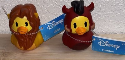 Disney Lion King Rubber Duck Set Simba & Pumbaa Bath Toy Ducks New With Tags
