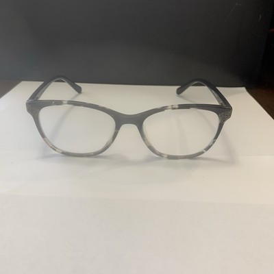 Phoebe Eyeglasses Womens Black White Tortoise Cat Eye P346 54-18-145