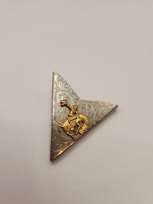 Bolo Tie Clip Western Wear Rodeo Horse Rider Silver Gold Arrow Bucking Bronco