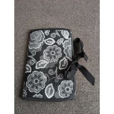 Thirty One Fold and Go Organizer Black Botanical Lace New