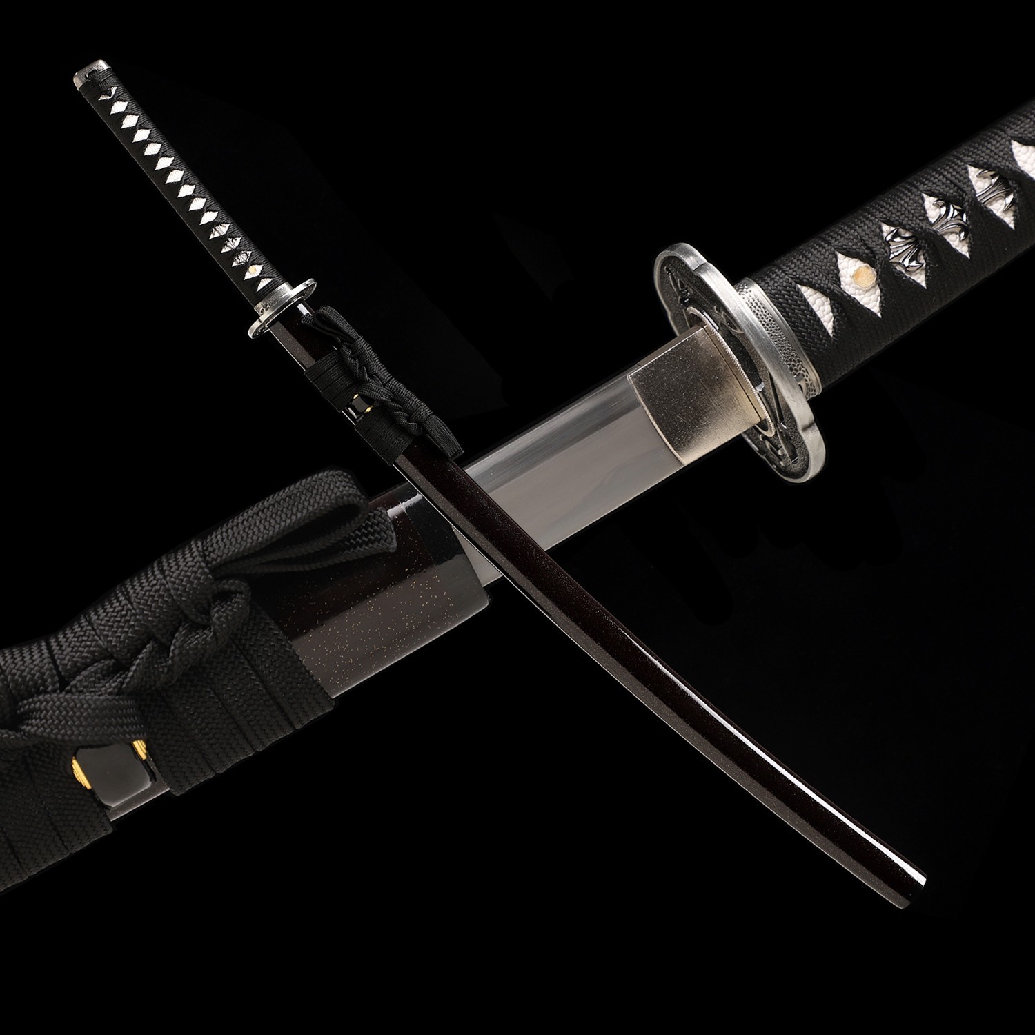T10 Clay Tempered Steel Katana - Authentic Japanese Samurai Sword Battle Ready Sharpened Blade