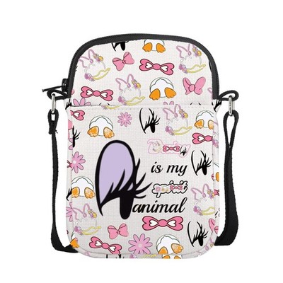 CMNM D Duck Character Gifts Cartoon Duck Crossbody Bag Duck Face Character Ad...