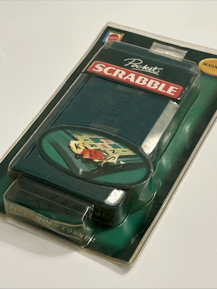 Pocket Scrabble Travel Size Board Game Magnetic Mattel 2006 New & Sealed  - Image 3 of 4