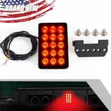 12V F1 Style 15 LED Rear Brake Lamp Strobe Flashing Tail Stop Warning Light US