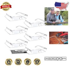 Unisex 6 Pack Reading Glasses 2.50 Clear Half Rim Shatter-Resistant Lenses