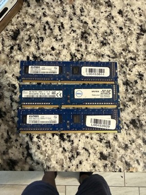 3 Sticks Of Elpida 4GB Ram