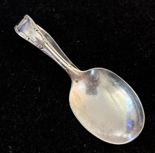 Vtg 1881 Rogers ONEIDA Silver Plated Curved Handle Baby Spoon FLIRTATION ST-27