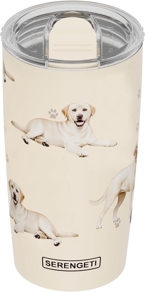 Serengeti 20 Oz Yellow Labrador Dog Stainless Steel Tumbler with Spill Proof Lid 5190₽