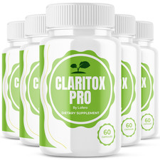  5 Pack Claritox Pro Capsules For Clarity, Stability, Reduce Dizziness 300 ct 