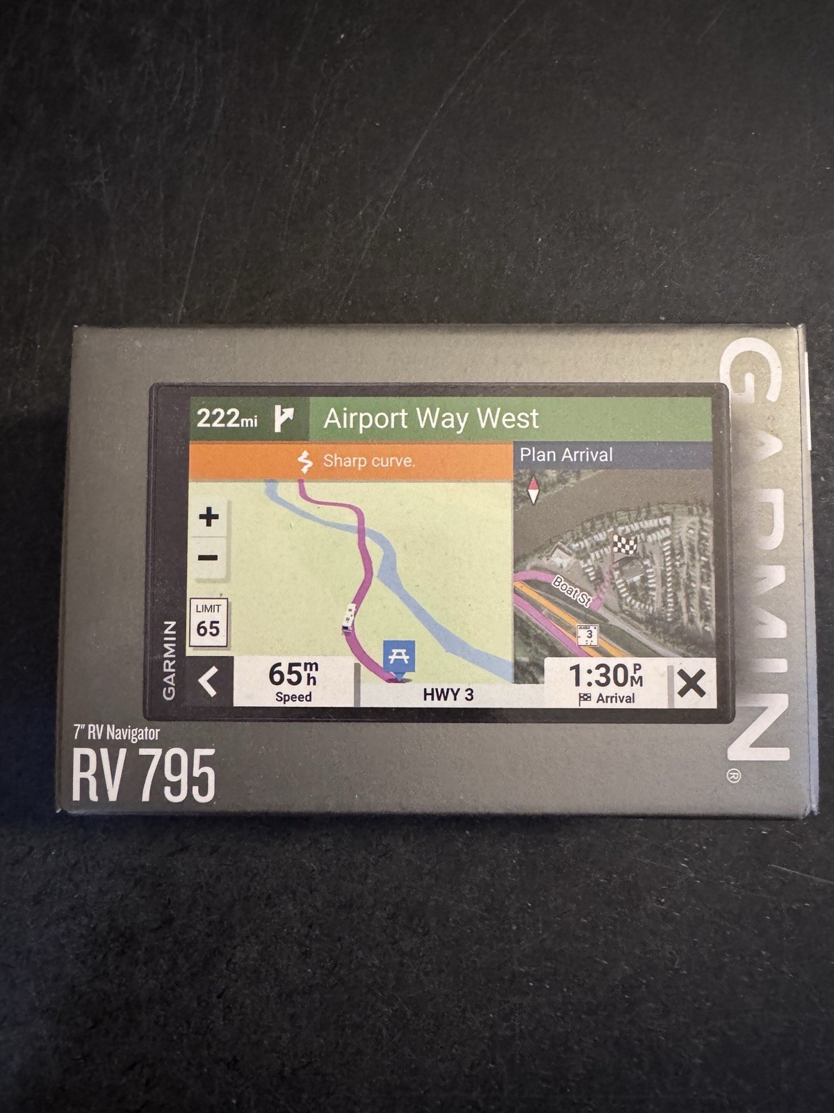 Garmin RV 795 7" GPS Road Navigator for RV and Travel Camping 010-02747-00 - NEW