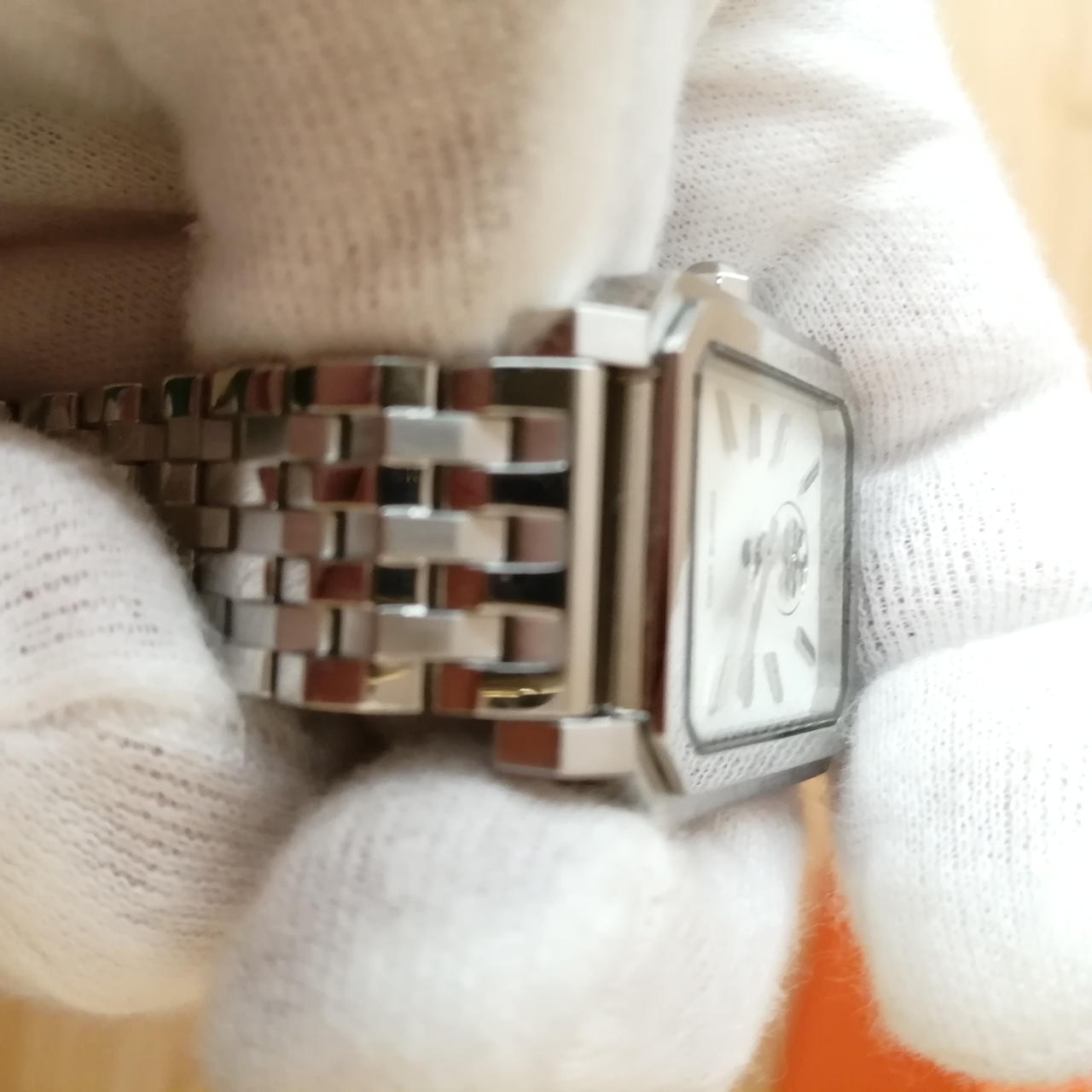 Tory Burch TBW1510 Quartz Mens Watch 40mm Silver Used thumbnail 10