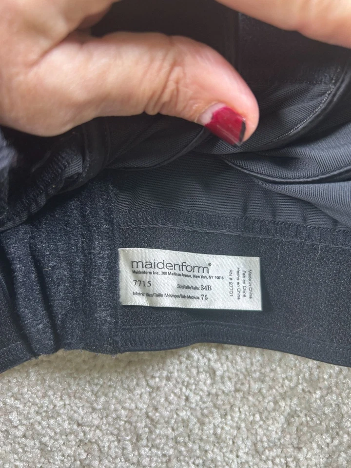 Corsé bustier negro sin tirantes Maidenform para mujer talla 34B Foto 4 de 4