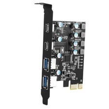 4 Ports PCI-E to USB 3.0 Expansion Card 2 USB Type-A and 2 USB A and 2 USB C