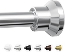 Shower Curtain Rod, 31-76 Inch Adjustable Tension Shower Rod, 1" Diameter Heavy