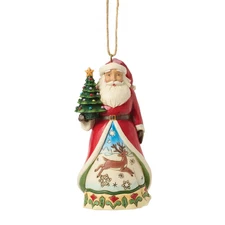 Jim Shore SANTA VINTAGE CHRISTMAS HANGING ORNAMENT 6017046 BRAND NEW 2025