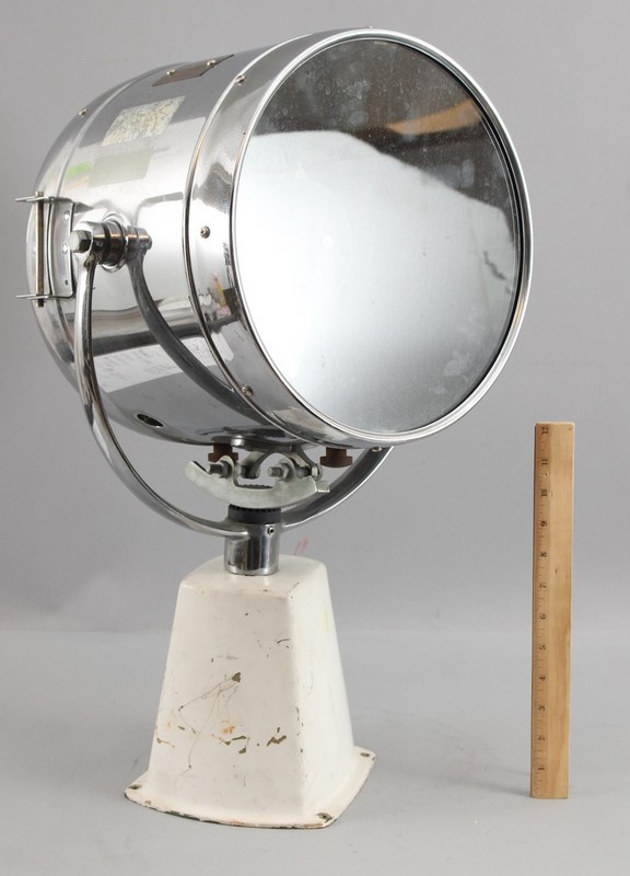 Vintage Jabsco Ray-Line Chrome Maritime Marine Captains Searchlight Spotlight NR