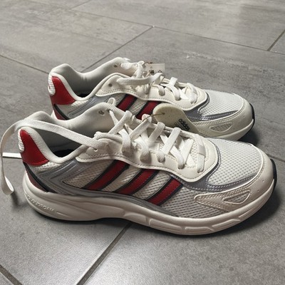 Adidas Cloud Foam Eclyptix 2000 Men's Running Shoes Size 8.5 White and Red New
