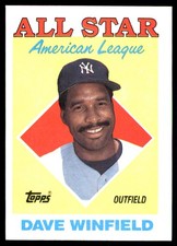 Dave Winfield 1988 Topps New York Yankees MLB READ FREE SHIPPING AutographDen