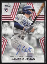 2023 Topps James Outman Baseball Stars Auto Series One #BSA-JOU RC Los Angeles